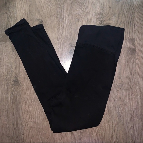 H&M Mama Maternity Size XL over bump skinny jeans Black High Rib - Picture 1 of 5